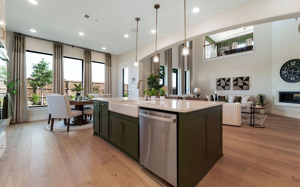 Furnished interior view inside a new home in Marvida, Cypress (Image 11).
