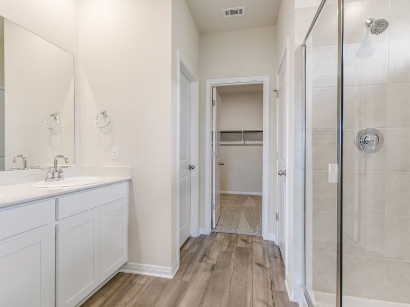 Furnished interior view inside a new home in Butler Farms - Reserve Collection, Liberty Hill (Image 4).