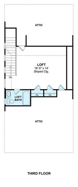 The Frances floor plan by K. Hovnanian Homes. 3rd floor shown. * Prices, plans, dimensions, features, specifications, materials, and availability or homes or communities are subject to change without notice or obligation.