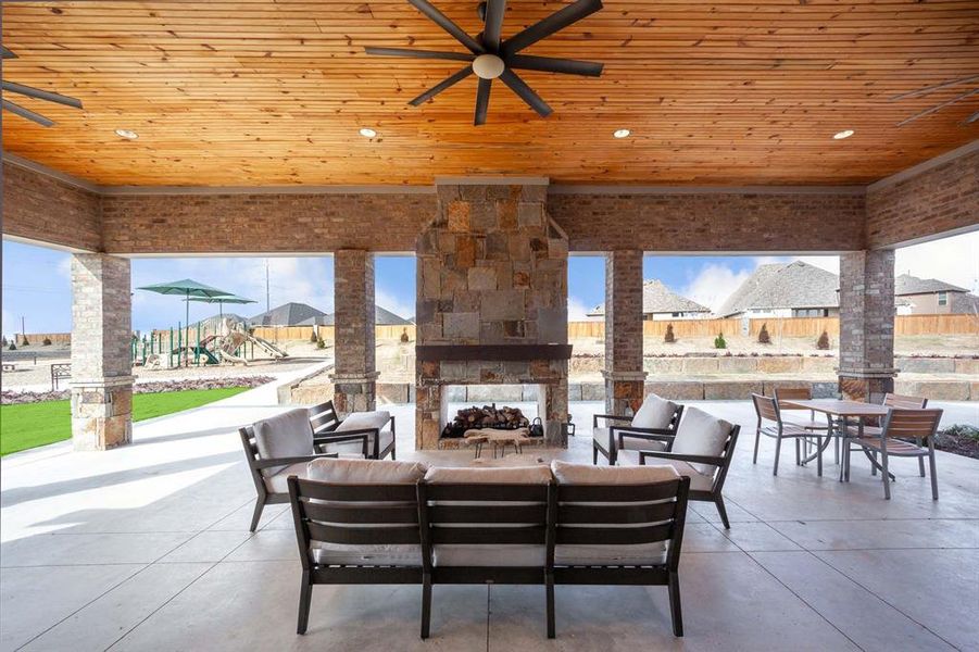 Club House Outdoor Living Area