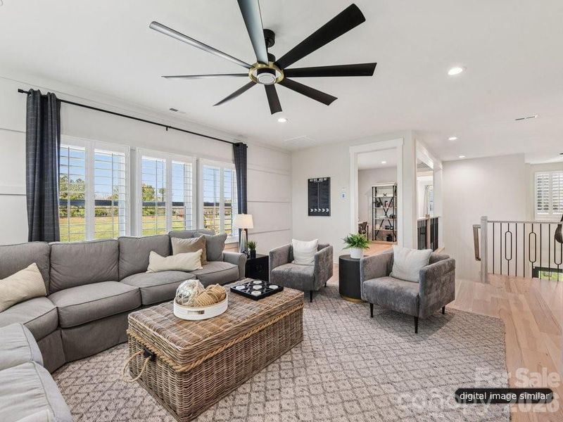 Furnished interior view inside a new home in , Charlotte (Image 34).