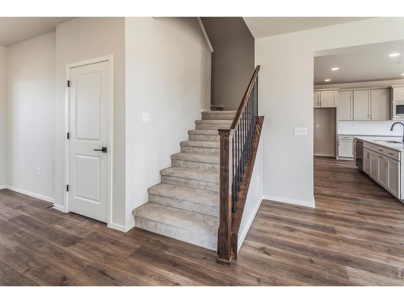 Furnished interior view inside a new home in Prairie Song Story Collection - Single Family Homes, Windsor (Image 15).