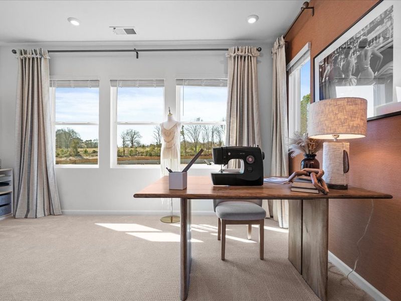 Furnished interior view inside a new home in Southmont, Charlotte (Image 11). Furnished interior view inside a new home in Southmont, Charlotte (Image 11).