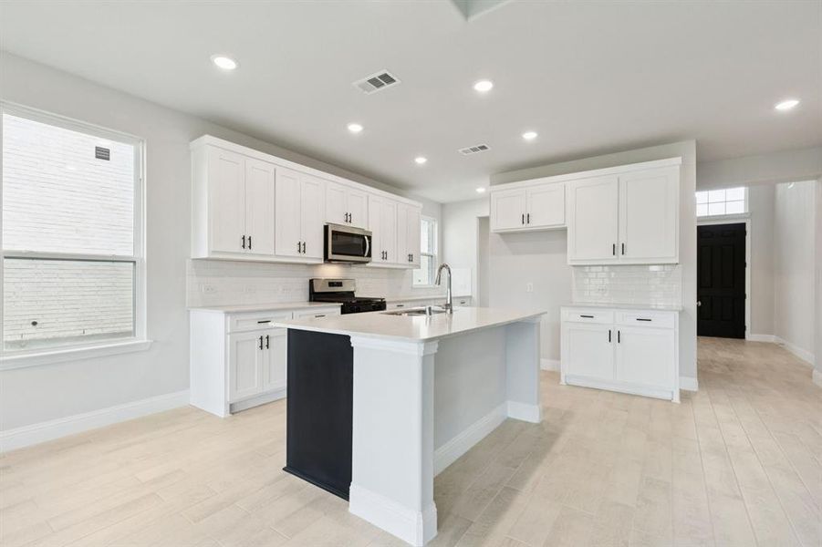 Furnished interior view inside a new home in AnaCapri, Anna (Image 12). Furnished interior view inside a new home in AnaCapri, Anna (Image 12).