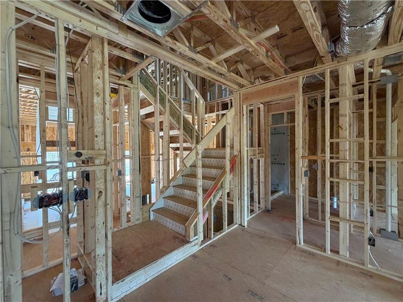 In-progress construction of a new home in Arbors at Richland Creek, Buford, GA (Image 54). In-progress construction of a new home in Arbors at Richland Creek, Buford, GA (Image 54).