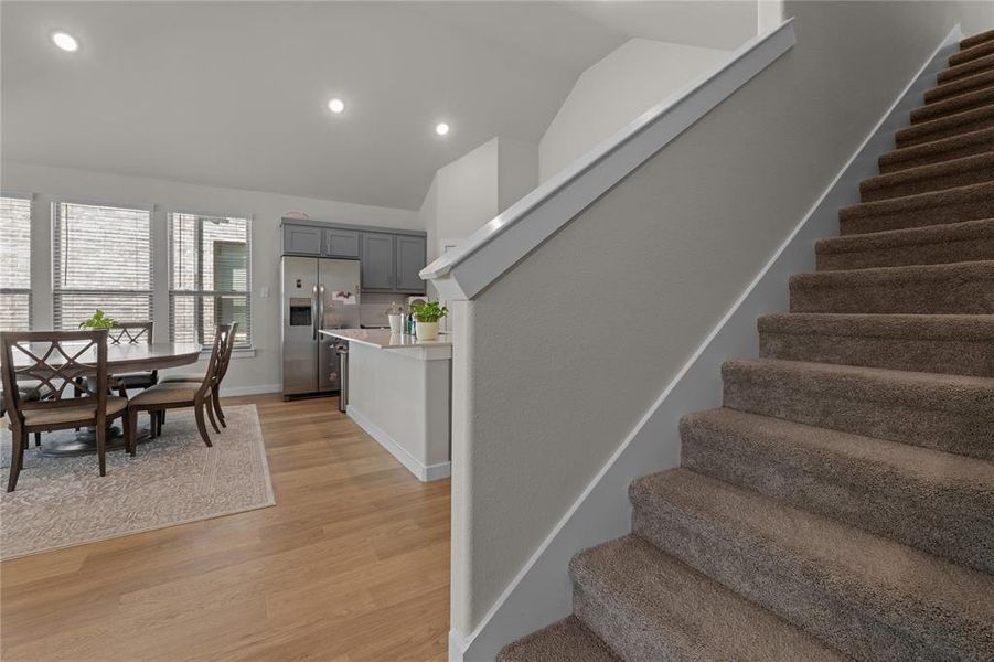 Furnished interior view inside a new home in LakePointe, Lavon (Image 21).