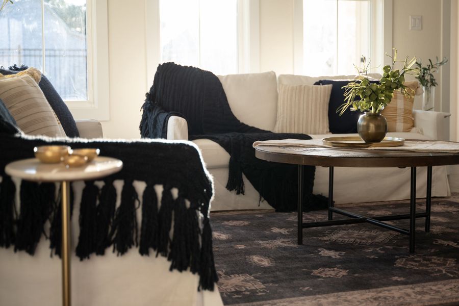 Furnished interior view inside a new home in Greens Prairie Reserve, College Station (Image 18). Furnished interior view inside a new home in Greens Prairie Reserve, College Station (Image 18).