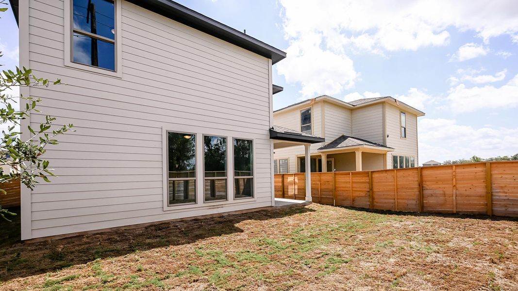 Exterior details and patio area of a home in Solms Landing, New Braunfels (Image 18). Exterior details and patio area of a home in Solms Landing, New Braunfels (Image 18).