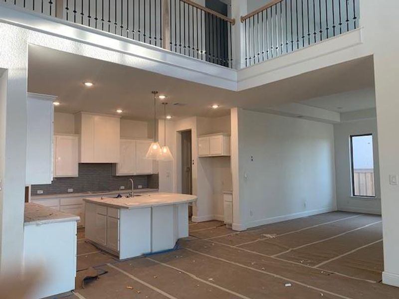 In-progress construction of a new home in Dunham Pointe 70', Cypress, TX (Image 7).