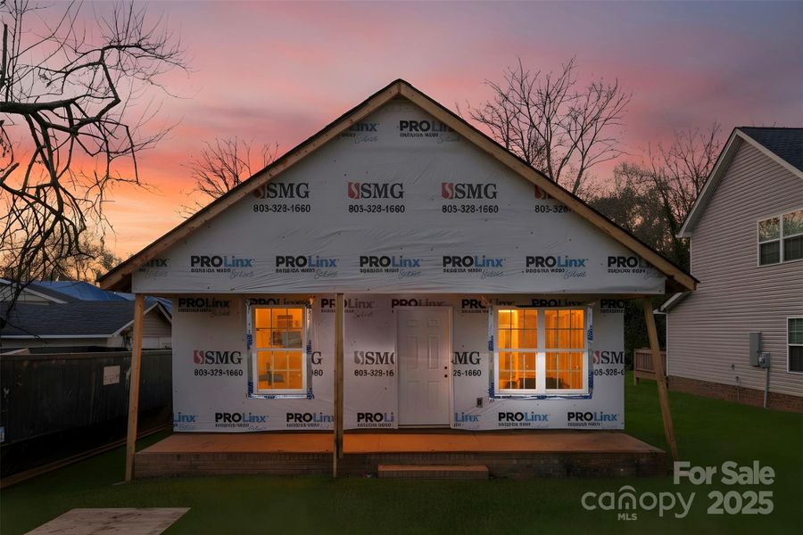 In-progress construction of a new home in , Rock Hill, SC (Image 3).