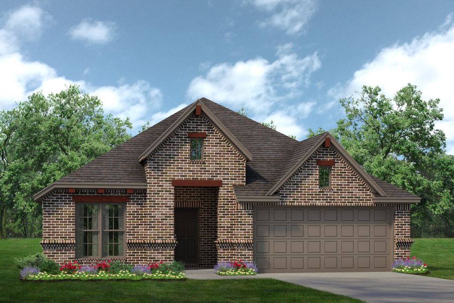 Representative exterior photo of a completed home built from the Concept 2186 by Risewell Homes in Silo Mills, Joshua, TX (Image 7). Representative exterior photo of a completed home built from the Concept 2186 by Risewell Homes in Silo Mills, Joshua, TX (Image 7).