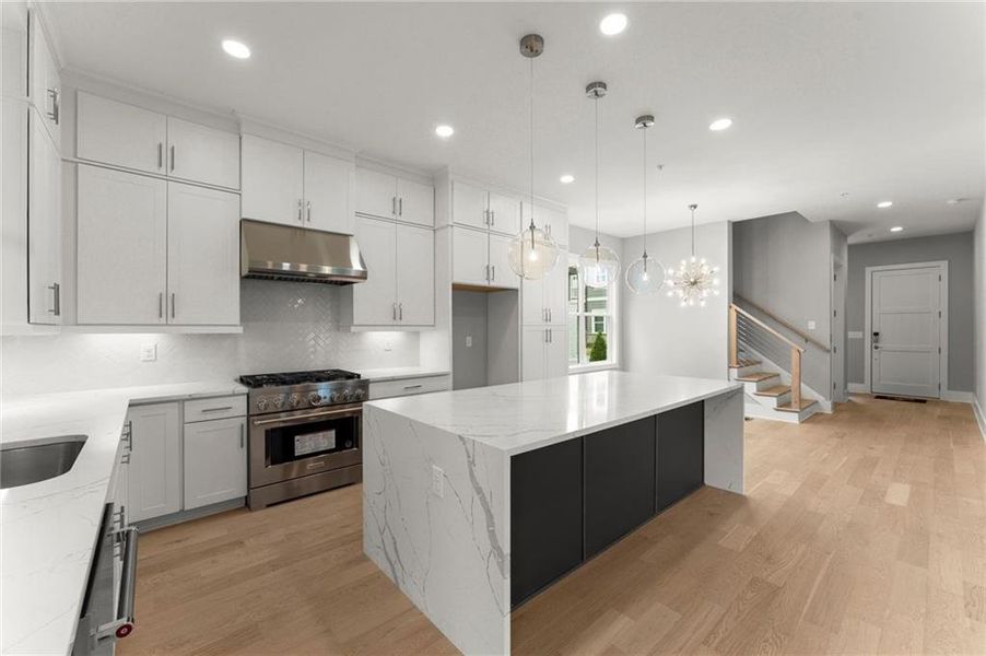 Furnished interior view inside a new home in West Town, Atlanta (Image 9).
