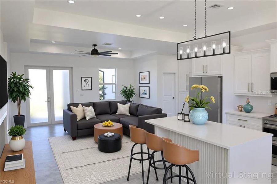 Furnished interior view inside a new home in , Lehigh Acres (Image 4).