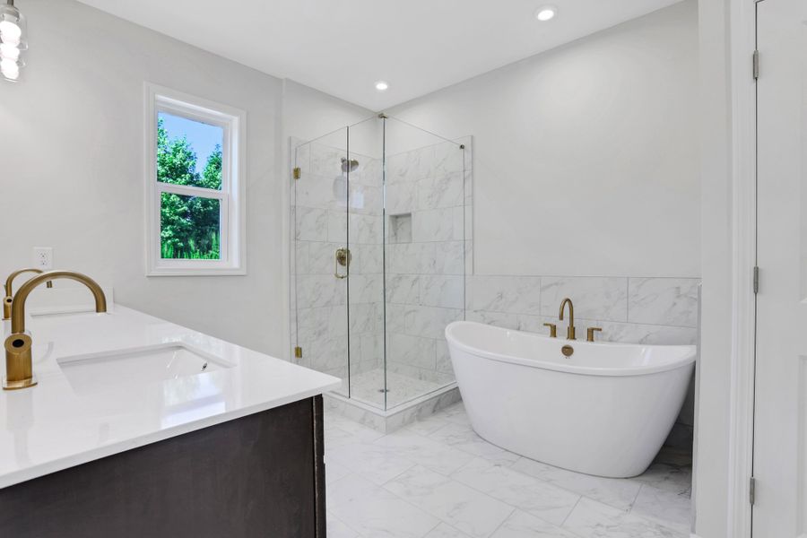 Furnished interior view inside a new home in Towne Village at Suwanee Dam, Sugar Hill (Image 9).