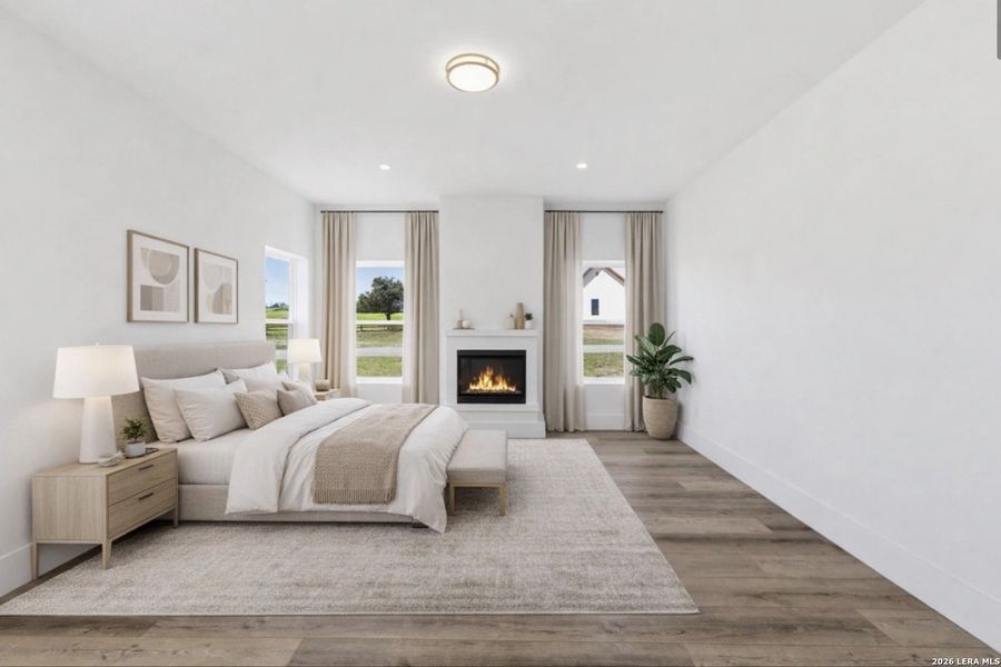 Furnished interior view inside a new home in , Bandera (Image 12).