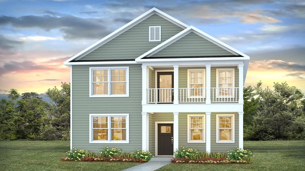 Representative exterior photo of a completed home built from the Irwin by D.R. Horton in Altama, Brunswick, GA (Image 4).