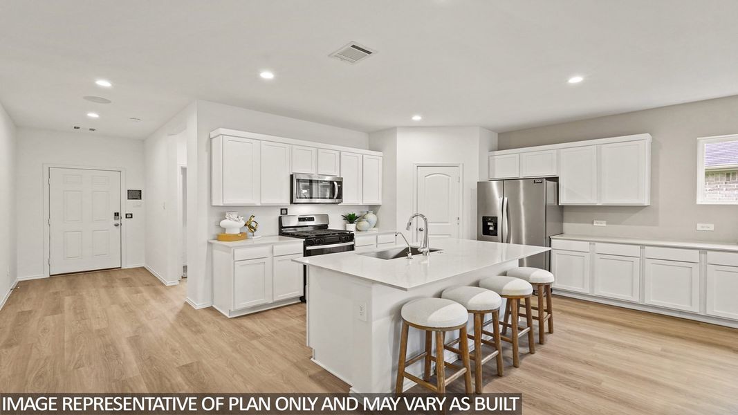 Furnished interior view inside a new home in Porters Mill, New Caney (Image 5).