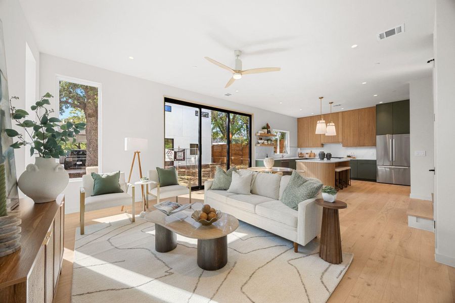 Furnished interior view inside a new home in , Austin (Image 9).