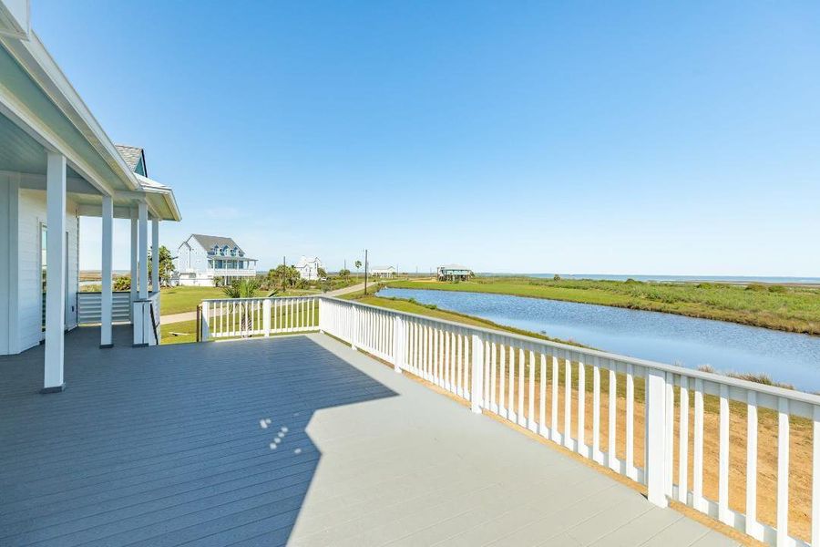 Balcony view of Saltwater pond
