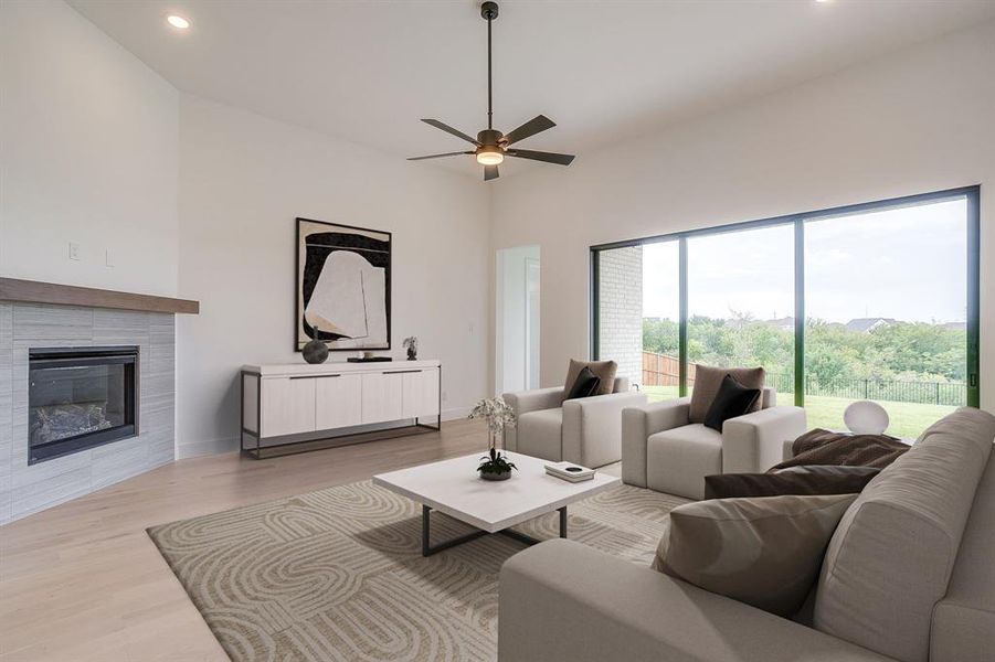 Furnished interior view inside a new home in Talon Hills, Fort Worth (Image 15). Furnished interior view inside a new home in Talon Hills, Fort Worth (Image 15).