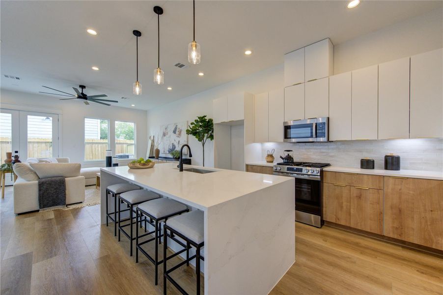 Furnished interior view inside a new home in , Houston (Image 7).