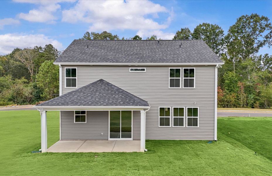 Front exterior of a new home in Sweetwater Hills, Moore, SC, highlighting curb appeal (Image 18).