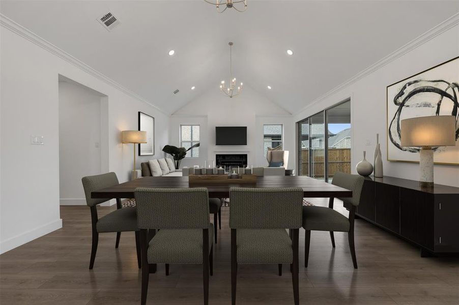 Furnished interior view inside a new home in Gateway Parks, Forney (Image 9).