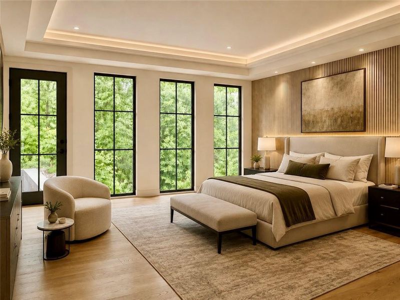 Furnished interior view inside a new home in , Atlanta (Image 7).