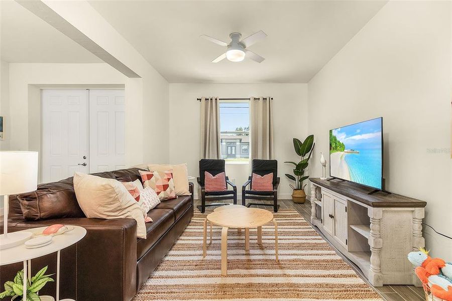 Furnished interior view inside a new home in , Cape Coral (Image 30). Furnished interior view inside a new home in , Cape Coral (Image 30).