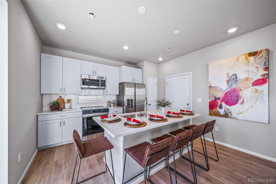 Furnished interior view inside a new home in Muegge Farms, Bennett (Image 33).
