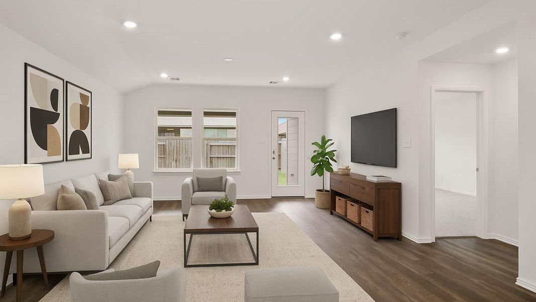 Furnished interior view inside a new home in Venetian Pines, Conroe (Image 4). Furnished interior view inside a new home in Venetian Pines, Conroe (Image 4).