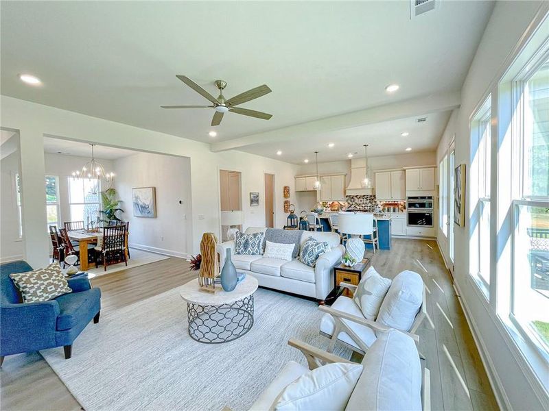 Furnished interior view inside a new home in Ashbury Commons, Powder Springs (Image 21).