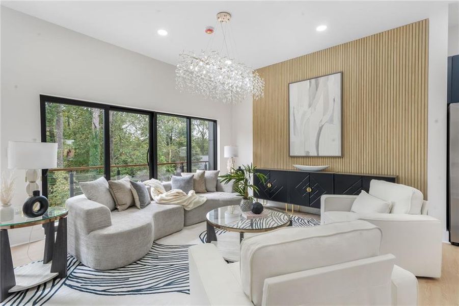 Furnished interior view inside a new home in , Decatur (Image 8).