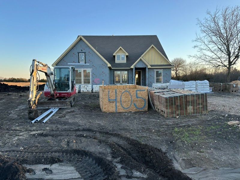 In-progress construction of a new home in Fannin Ranch, Leonard, TX (Image 3).