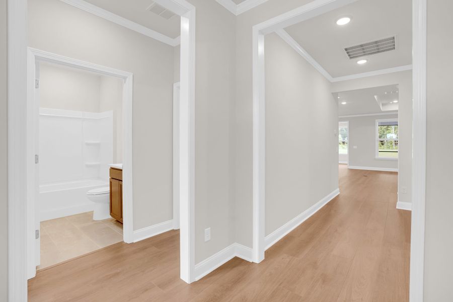 Spacious, unfurnished interior of a new home in Del Webb Charleston at Nexton, Summerville (Image 47). Spacious, unfurnished interior of a new home in Del Webb Charleston at Nexton, Summerville (Image 47).