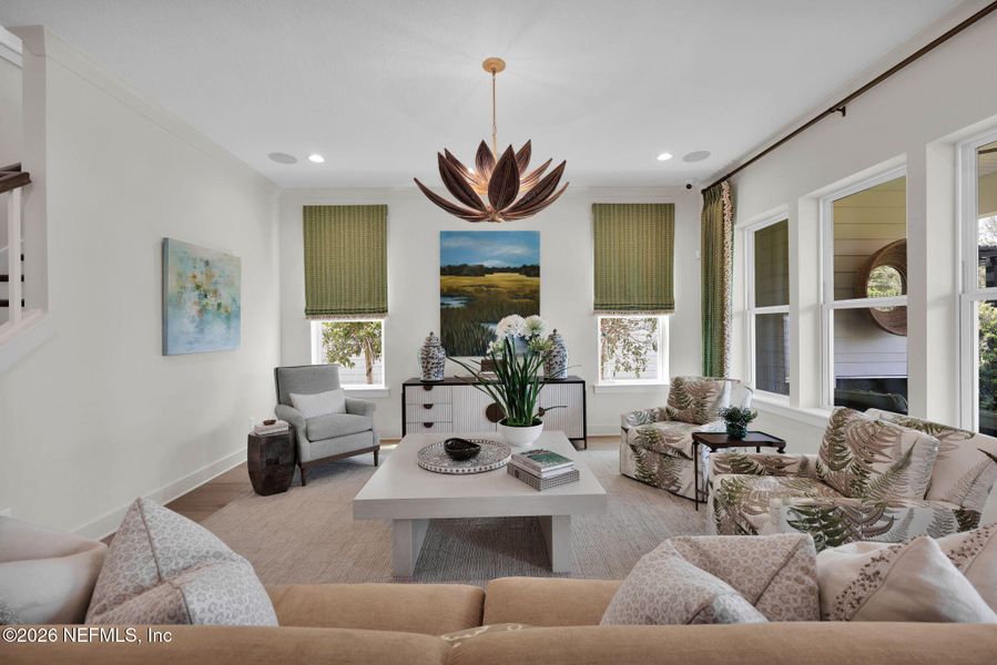 Furnished interior view inside a new home in Mariposa at EverRange 40' Series, Jacksonville (Image 14).