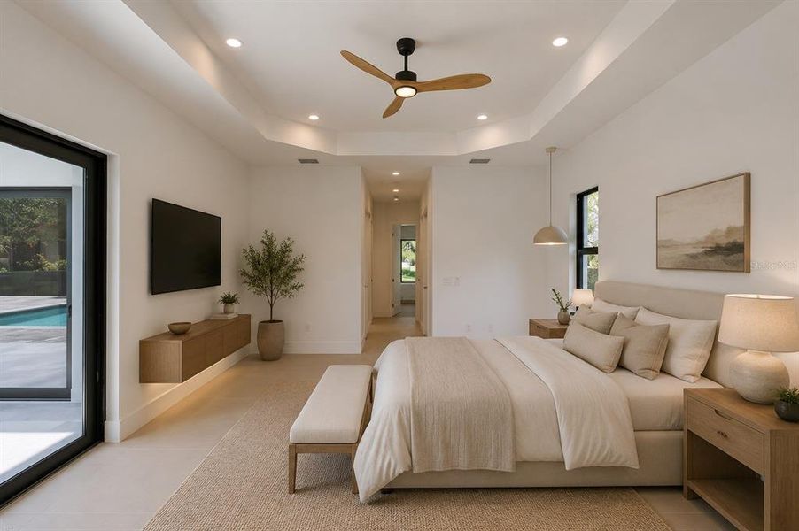 Furnished interior view inside a new home in , Cape Coral (Image 11).