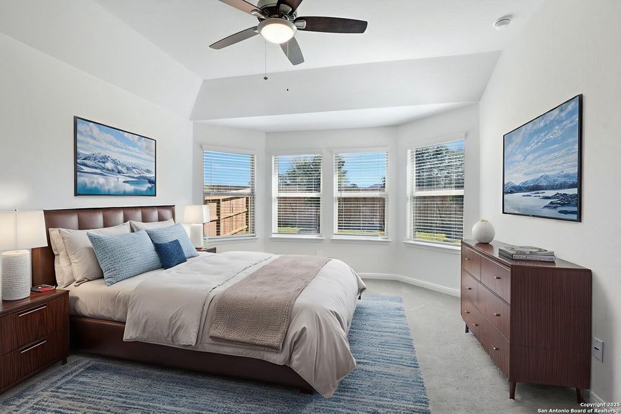 Furnished interior view inside a new home in Estancia Ranch - Premier Series, San Antonio (Image 18). Furnished interior view inside a new home in Estancia Ranch - Premier Series, San Antonio (Image 18).