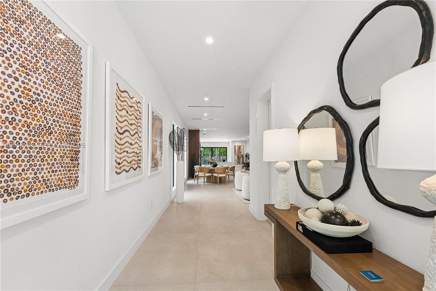Furnished interior view inside a new home in , Miami (Image 9).