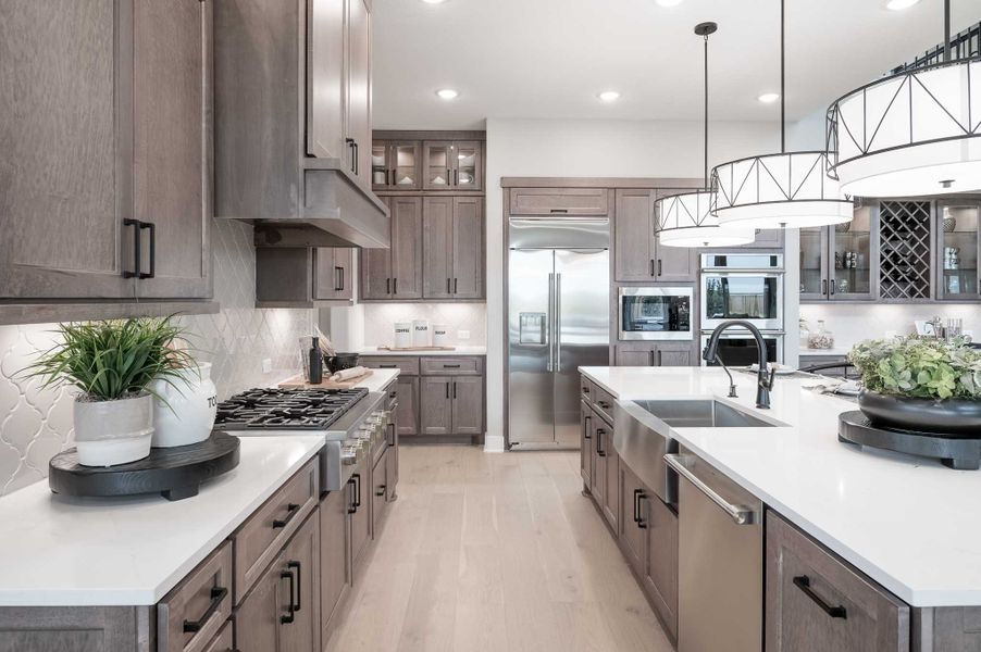 Representative furnished interior of a home built from the Milan by Tri Pointe Homes in Dunham Pointe, Cypress (Image 52).