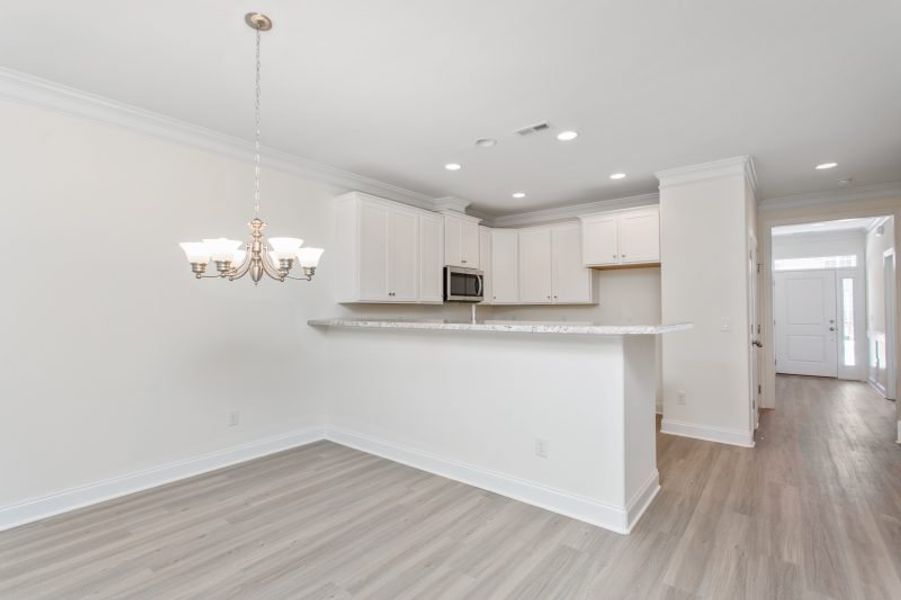 Representative unfurnished interior of a home built from the Devon by Keystone Homes NC in Trellises, High Point (Image 28).