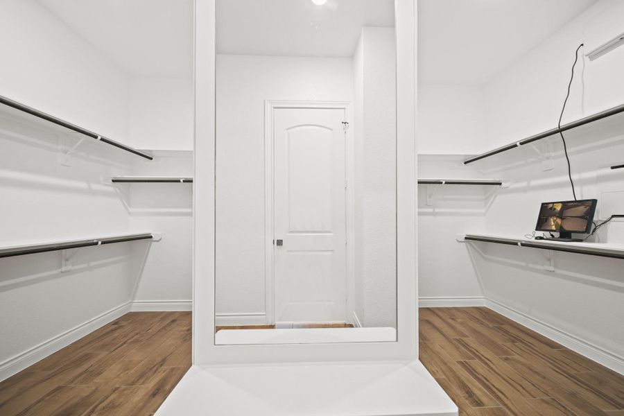 Primary closet Primary closet