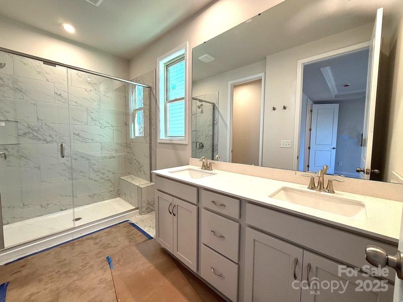 PRIMARY BEDROOM BATH - CONSTRUCTION PHOTO 12/15/25 PRIMARY BEDROOM BATH - CONSTRUCTION PHOTO 12/15/25