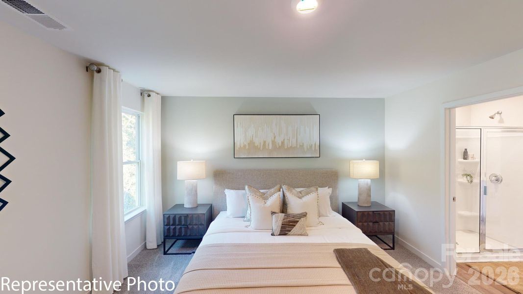 Furnished interior view inside a new home in Huffman Ridge, Hickory (Image 24).