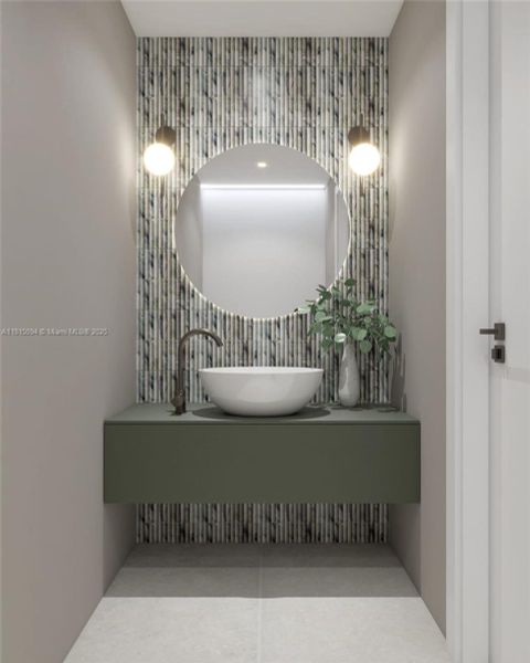 Furnished interior view inside a new home in , Miami (Image 8).