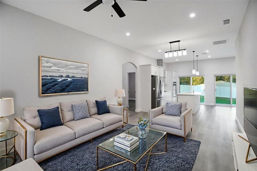 Furnished interior view inside a new home in , New Port Richey (Image 19).