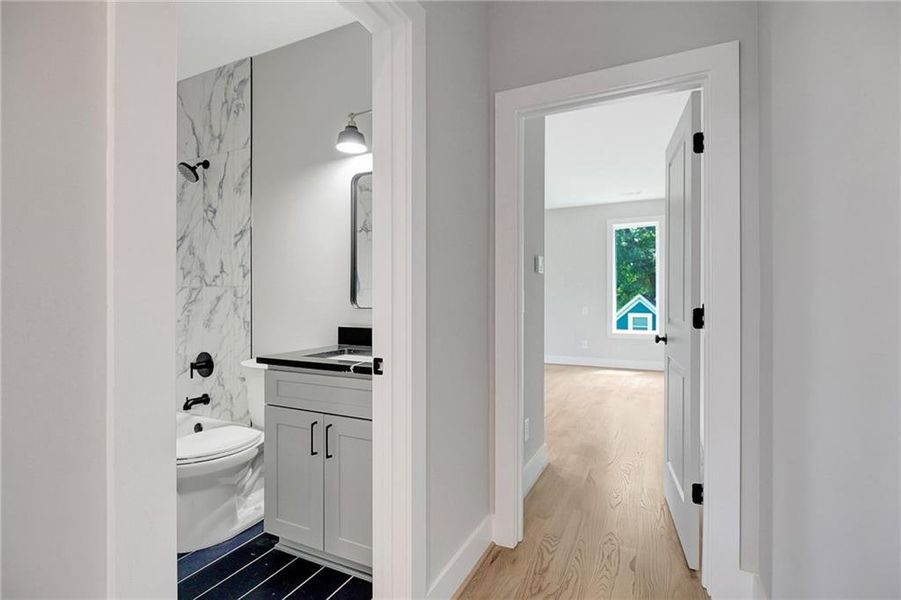 Furnished interior view inside a new home in , Atlanta (Image 43).