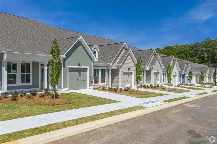 Front exterior of a new home in , Cartersville, GA, highlighting curb appeal (Image 20).