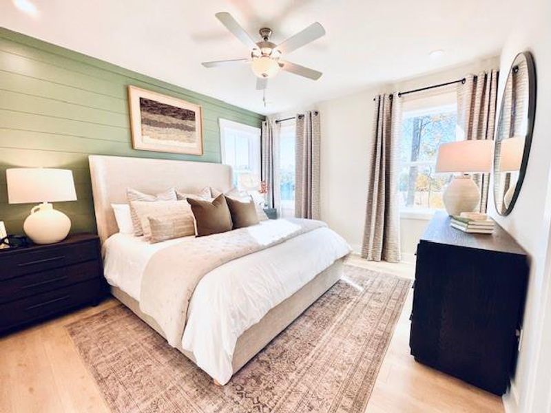 Furnished interior view inside a new home in Towne Village at Suwanee Dam, Sugar Hill (Image 9).