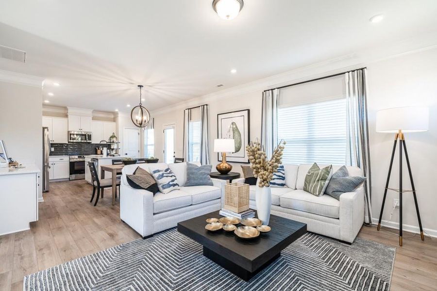 Furnished interior view inside a new home in Duncan Farm, Cartersville (Image 5).
